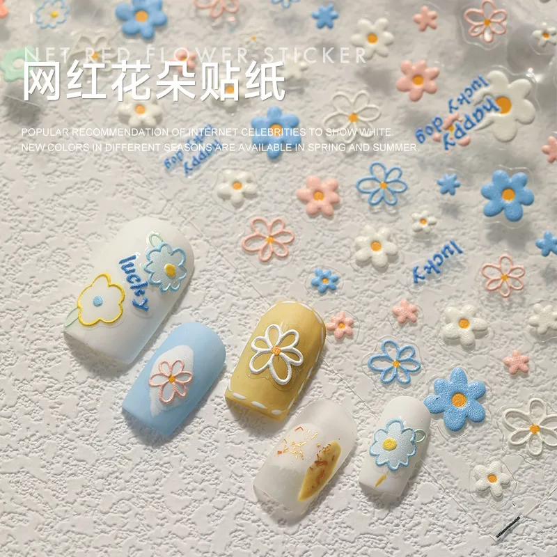 5D Summer Flower Embossed Nail Sticker Gel Polish Sticker For Nail Decoration Bear Decals Self-adhesive Sliders Manicure Design
5D Summer Flower Embossed Nail Sticker Gel Polish Sticker For Nail Decoration Bear Decals Self-adhesive Sliders Manicure Design