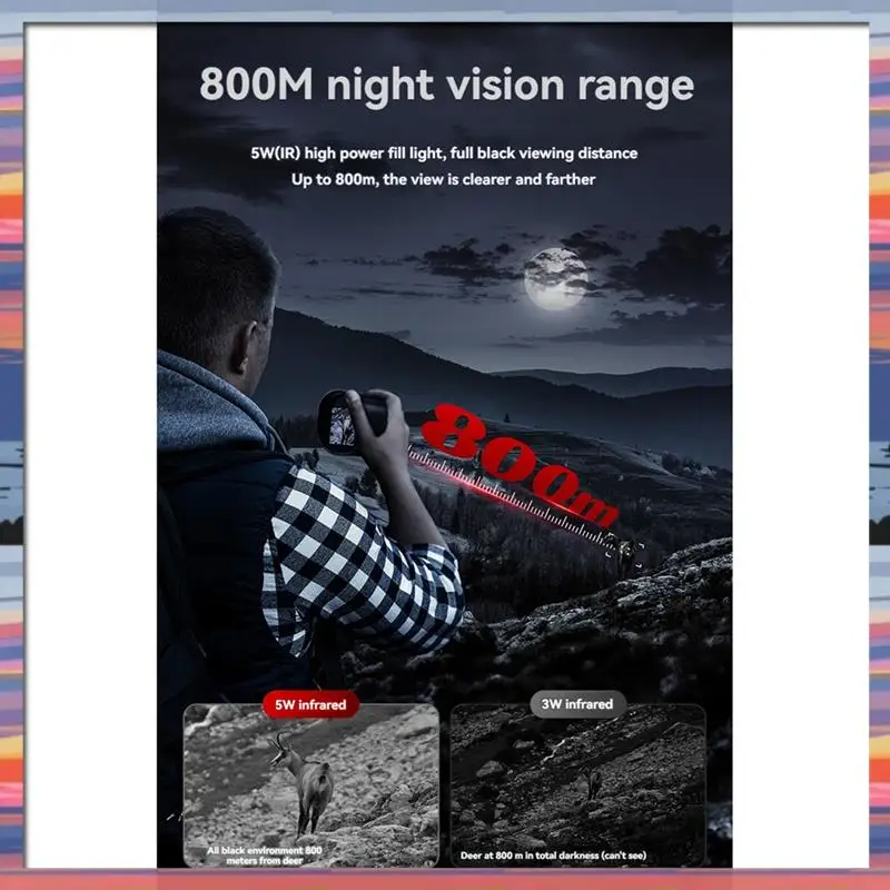 AFBC 1080P HD Monocular Night Vision Device Infrared Camera 10X Digital Zoom Telescope For Outdoor Search 800M
AFBC 1080P HD Monocular Night Vision Device Infrared Camera 10X Digital Zoom Telescope For Outdoor Search 800M