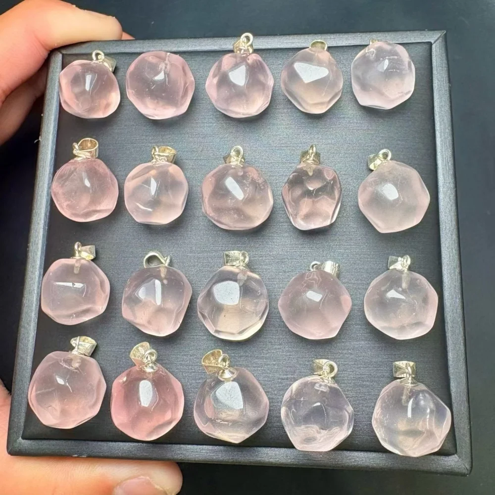 1PCS Natural Rose Quartz Facet Crystal Quartz Pendant Polished Crystal Reiki Healing Jewelry Gift Rock Decoration
1PCS Natural Rose Quartz Facet Crystal Quartz Pendant Polished Crystal Reiki Healing Jewelry Gift Rock Decoration