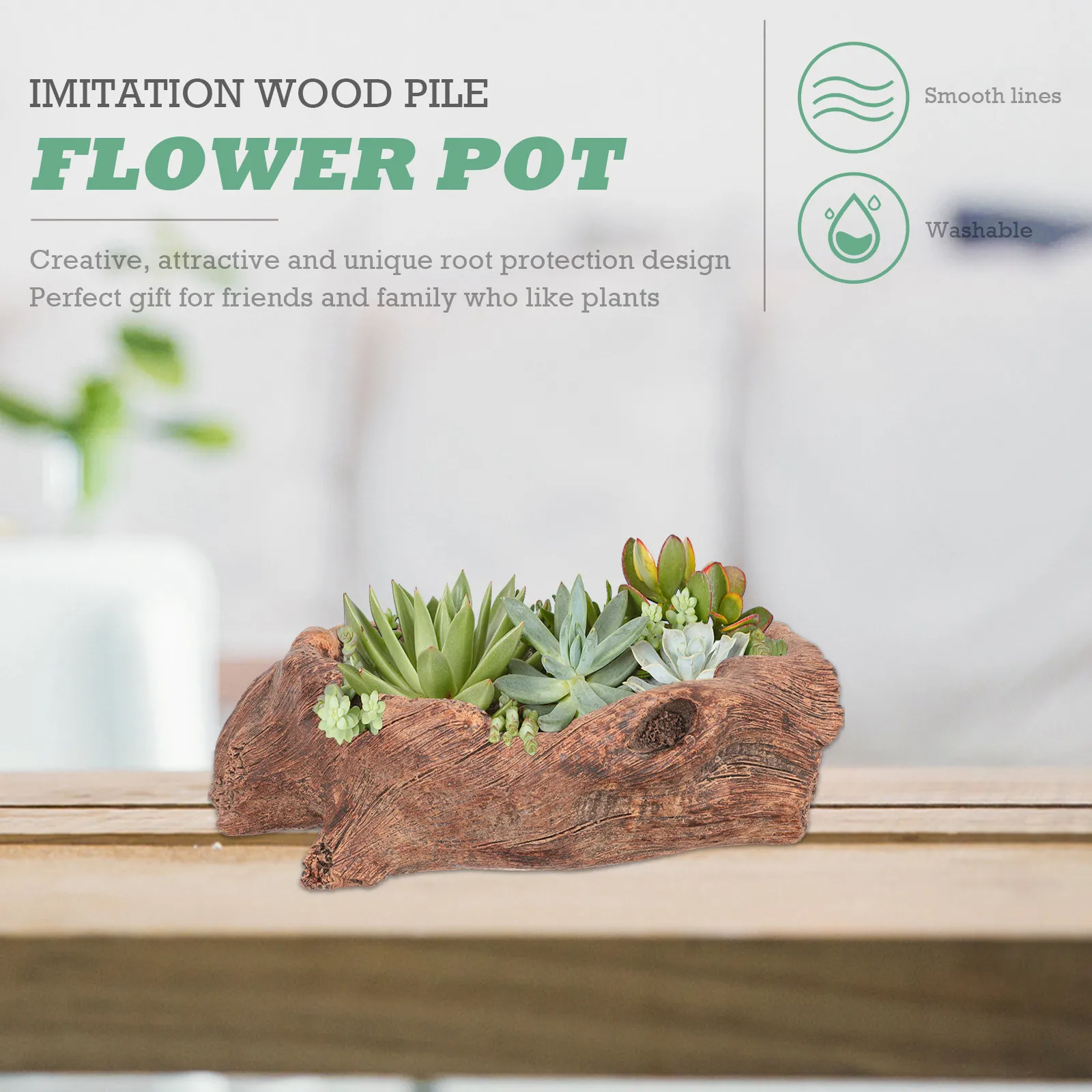 Кашпо для цветов в форме корня, имитация дерева, для суккулентов и кактусов, для дома, балкона, рабочего стола, декоративное украшение
Кашпо для цветов в форме корня, имитация дерева, для суккулентов и кактусов, для дома, балкона, рабочего стола, декоративное украшение