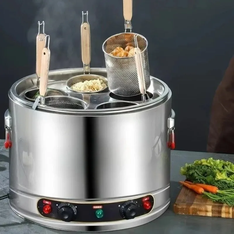 Electric cooking noodle pot: 304 stainless steel material, can prevent pasta, dumplings, soup, with anti-dry burning function
Electric cooking noodle pot: 304 stainless steel material, can prevent pasta, dumplings, soup, with anti-dry burning function