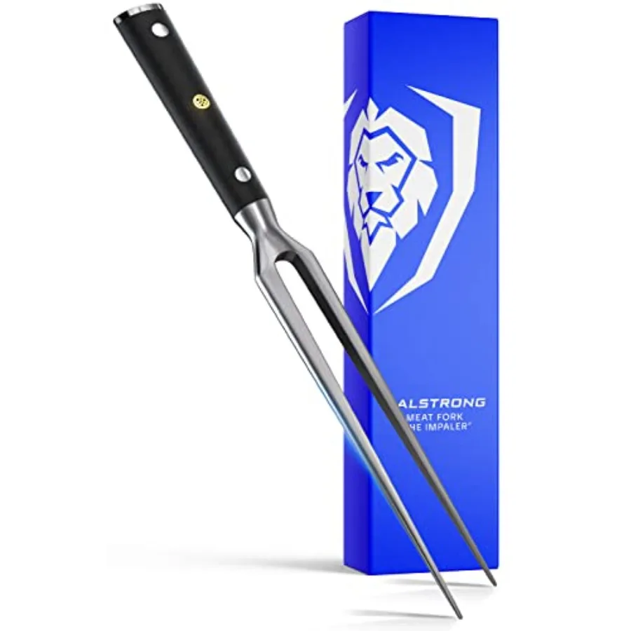 Meat Fork - 7 inch - The Impaler - Dual-Prong Carving and BBQ Fork - High Carbon Stainless Steel - G10 Garolite Handle - Profes
Meat Fork - 7 inch - The Impaler - Dual-Prong Carving and BBQ Fork - High Carbon Stainless Steel - G10 Garolite Handle - Profes