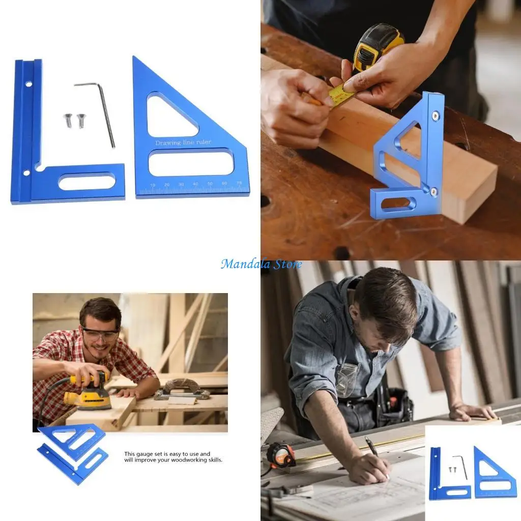 U2JC Triangle Ruler Drawing Line Ruler Measuring Tool Scribing Ruler
U2JC Triangle Ruler Drawing Line Ruler Measuring Tool Scribing Ruler