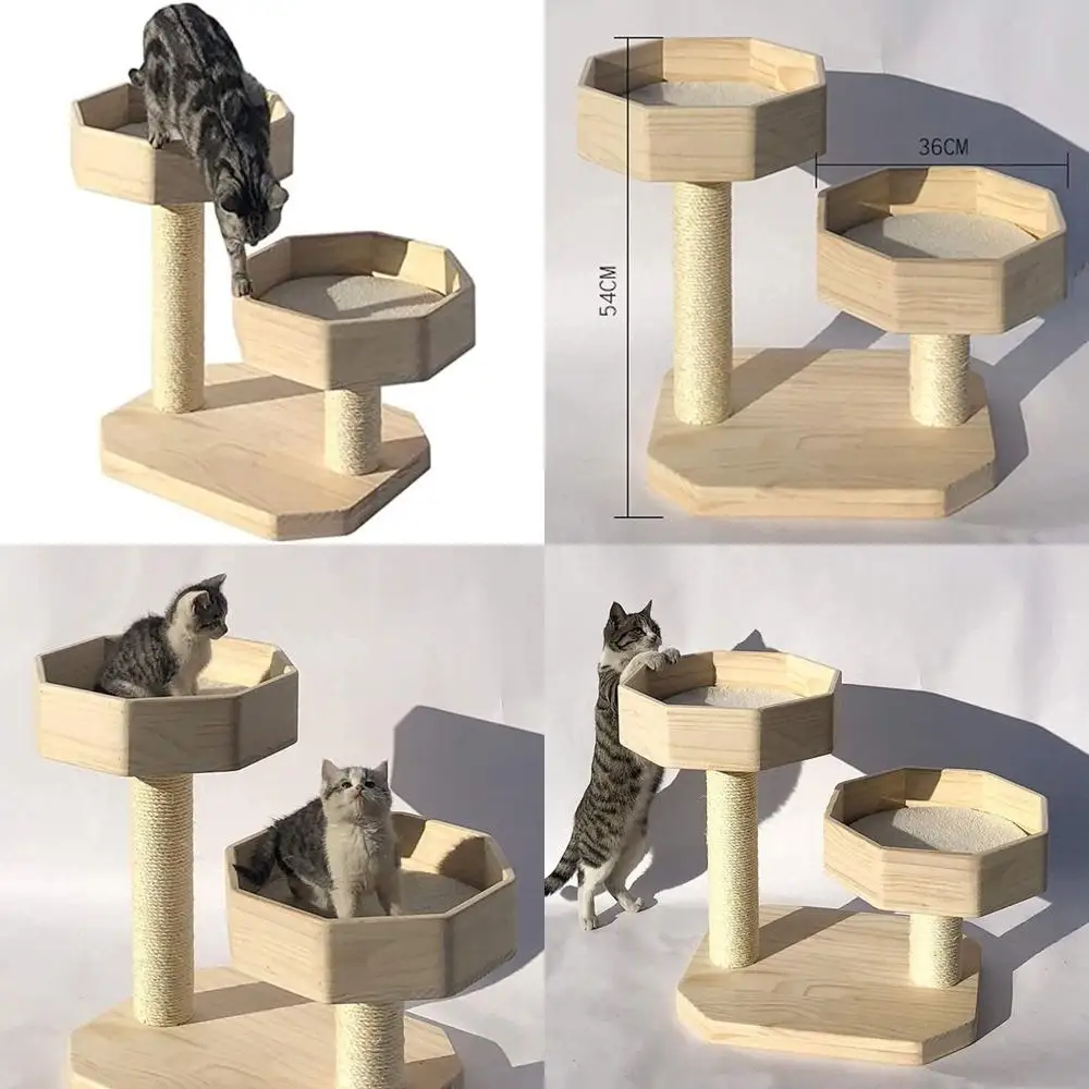 Прочная башня для кошачьего дерева с когтеточками, полками для восхождения и уютным гнездом для кошачьих игр и отдыха
Прочная башня для кошачьего дерева с когтеточками, полками для восхождения и уютным гнездом для кошачьих игр и отдыха