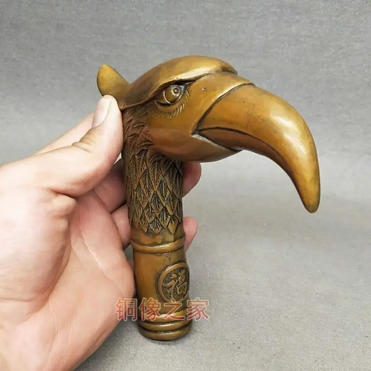 Big eagle head bird Walking Stick Head handle Statue
Big eagle head bird Walking Stick Head handle Statue