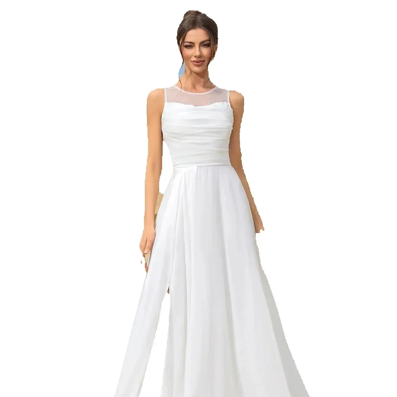 VITRCHP Elegant Luxury Evening Dresses For Woman Spaghetti Straps O-Neck Backless Party Wedding Gown New A-Line High Waist Dress
VITRCHP Elegant Luxury Evening Dresses For Woman Spaghetti Straps O-Neck Backless Party Wedding Gown New A-Line High Waist Dress