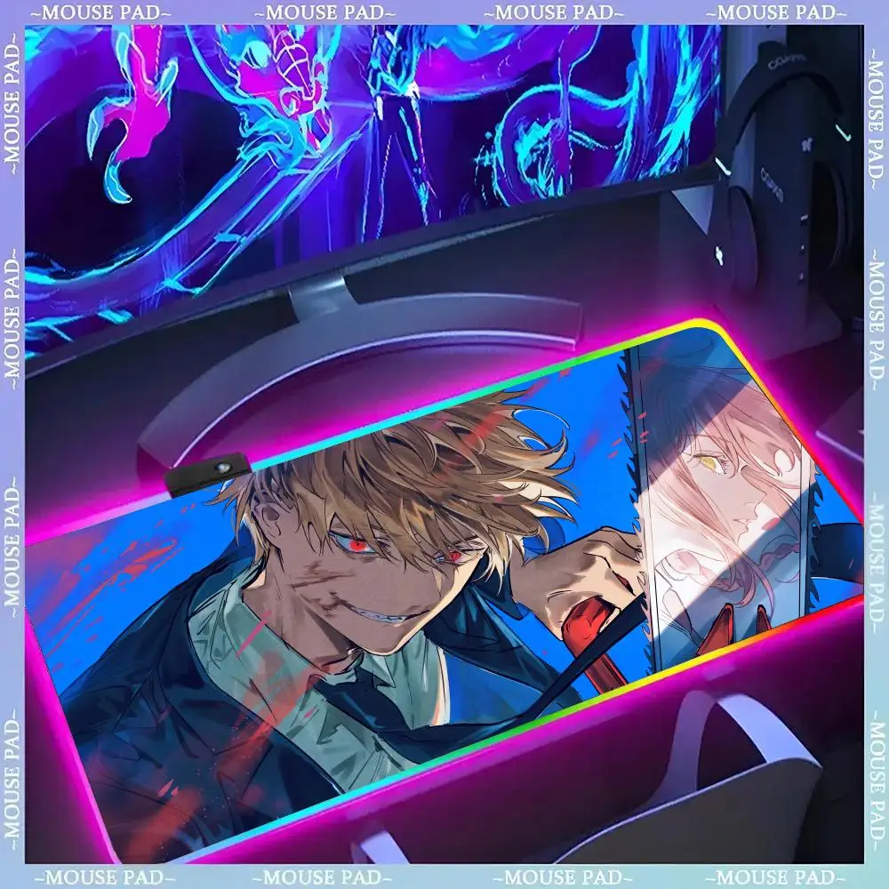 Chainsaw Man Mouse Pad Gamer Luminescence Led Mouse Pad Gaming Table Rgb Deskmat Keyboard Pc Mousepad
Chainsaw Man Mouse Pad Gamer Luminescence Led Mouse Pad Gaming Table Rgb Deskmat Keyboard Pc Mousepad