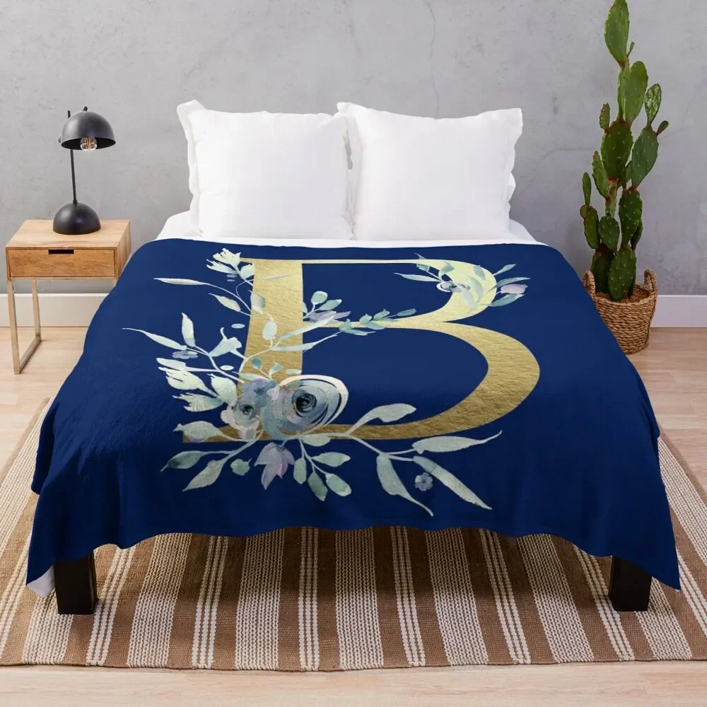 B - Gold Monogram Letter with Watercolor Flowers Throw Blanket Decorative Soft Throw Blanket for Couch Sofa
B - Gold Monogram Letter with Watercolor Flowers Throw Blanket Decorative Soft Throw Blanket for Couch Sofa