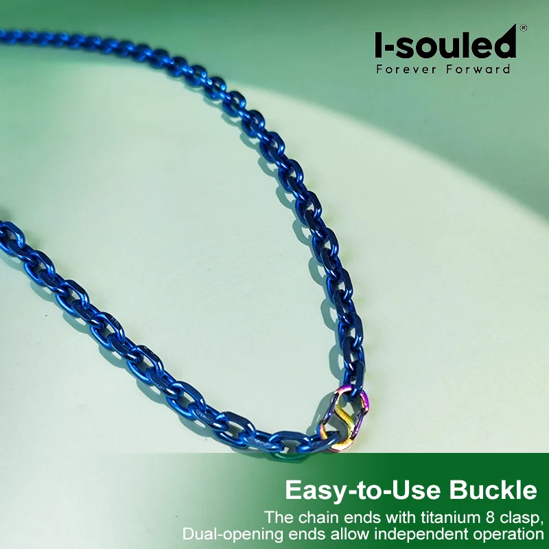 Pure Titanium Anodized Blue Necklace 5mm Wide Men Women Titanium Jewelry Hypoallergenic
Pure Titanium Anodized Blue Necklace 5mm Wide Men Women Titanium Jewelry Hypoallergenic