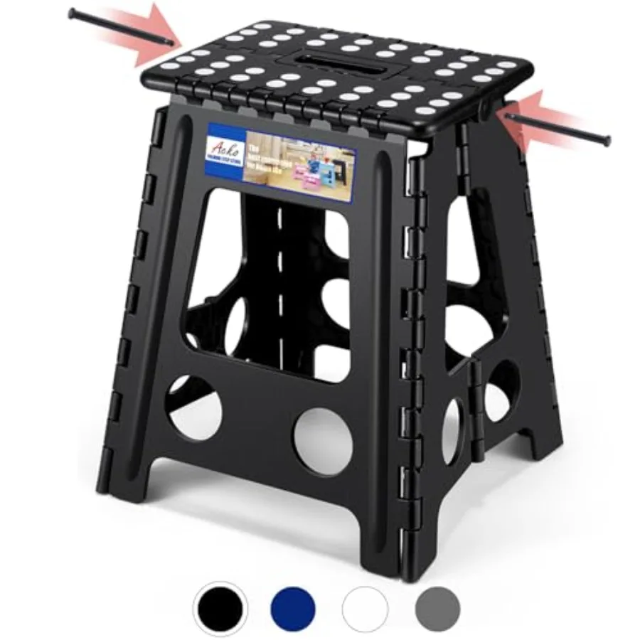 Folding Step Stool Foldable 400 lbs Capacity, Plastic Stools for Adults and,Collapsible Stools for Kitchen, Steppg Stool with H
Folding Step Stool Foldable 400 lbs Capacity, Plastic Stools for Adults and,Collapsible Stools for Kitchen, Steppg Stool with H
