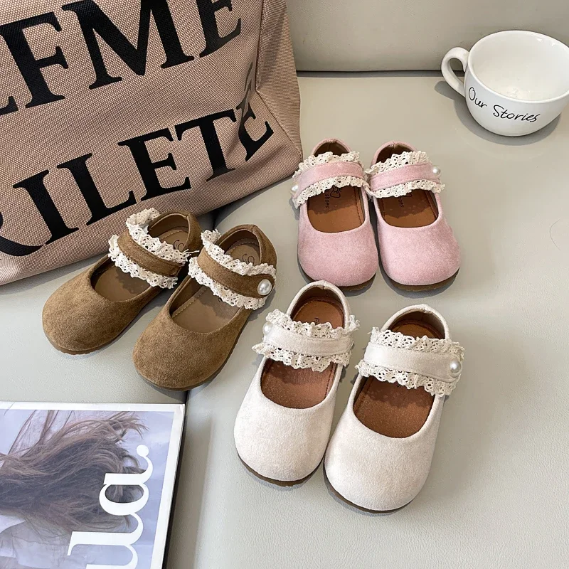 Elegant Girls MaryJanes Lace Sweet Kids Flat Shoes Round Toes Versatile 2025 Brand New Children Leather Shoes Cute Hook&loop
Elegant Girls MaryJanes Lace Sweet Kids Flat Shoes Round Toes Versatile 2025 Brand New Children Leather Shoes Cute Hook&loop