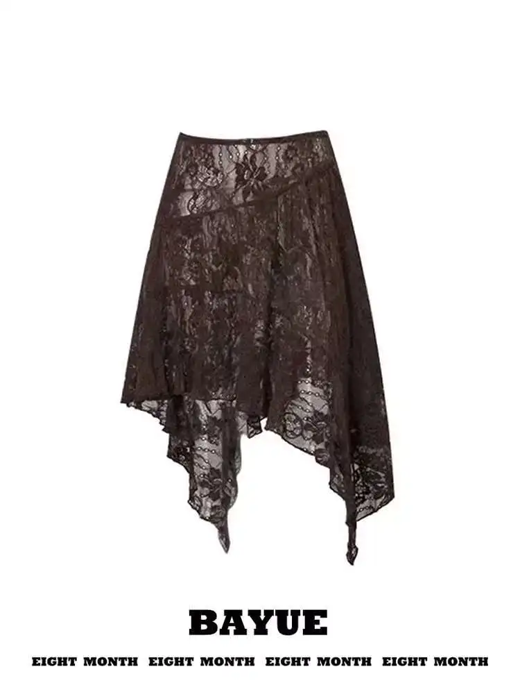 Brown White Black Lace Fart Curtain Fold Through Advanced Feeling The Hem The Hem Butt Covering Skirt Curtain Waste Soil Wind
Brown White Black Lace Fart Curtain Fold Through Advanced Feeling The Hem The Hem Butt Covering Skirt Curtain Waste Soil Wind