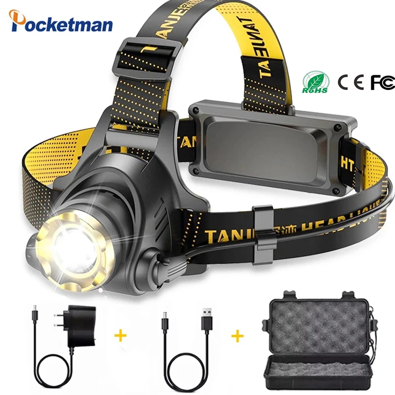 Super Bright LED Headlamp Long Rang Head Lamp DC Rechargeable Headlight Waterproof Head Flashlight Head Front Light
Super Bright LED Headlamp Long Rang Head Lamp DC Rechargeable Headlight Waterproof Head Flashlight Head Front Light
