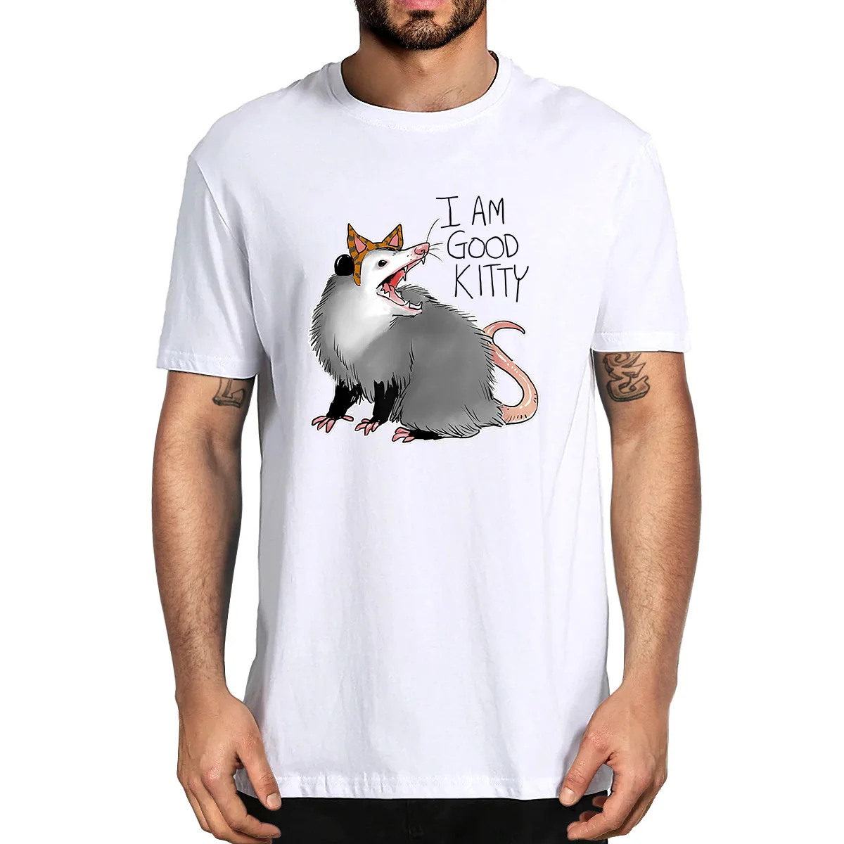 Opossum Shirt I Funny Possum I am a good Kitty 100% Cotton Summer Men's Novelty Oversized T-Shirt Women Casual Streetwear EU Tee
Opossum Shirt I Funny Possum I am a good Kitty 100% Cotton Summer Men's Novelty Oversized T-Shirt Women Casual Streetwear EU Tee