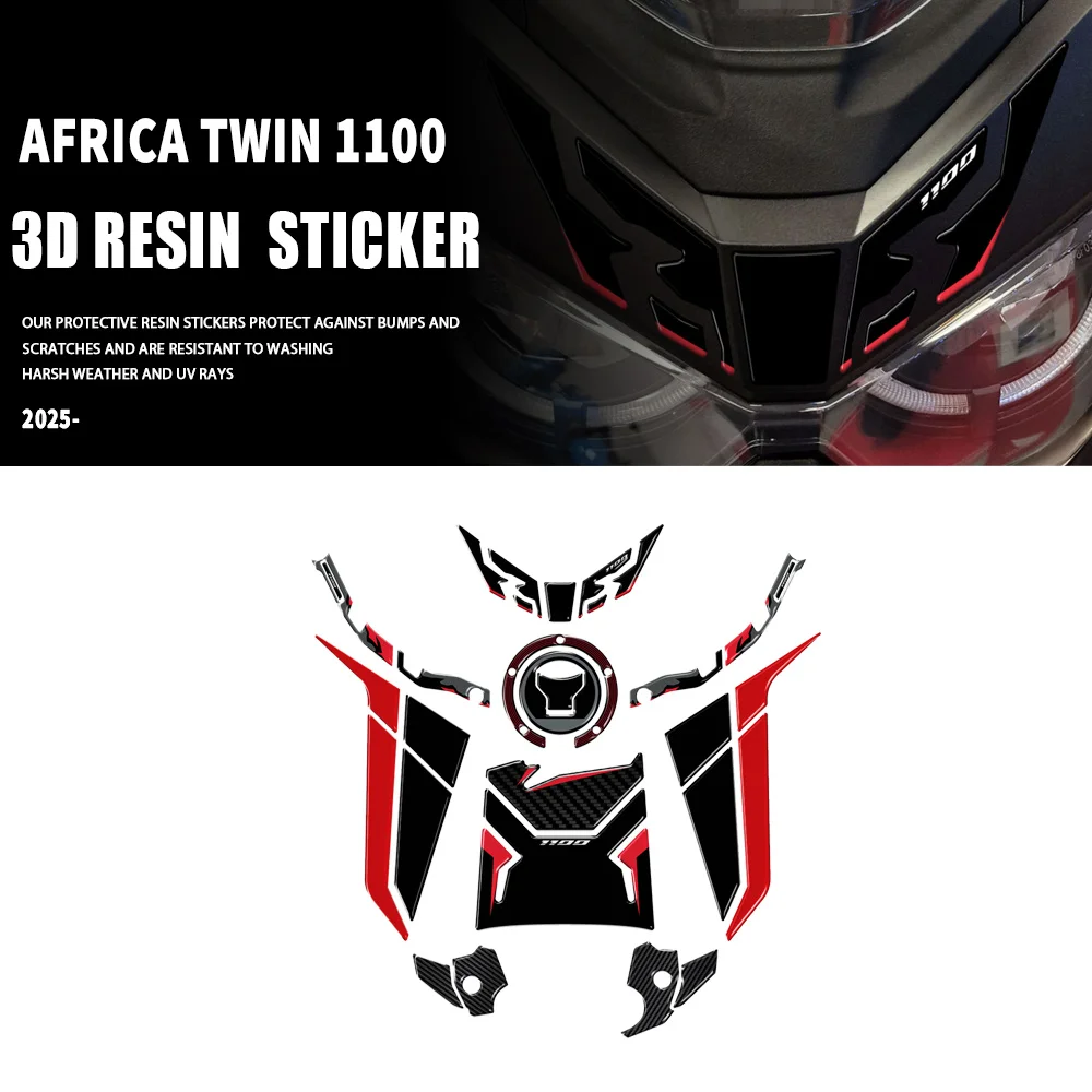 Tank Pad For Africa Twin CRF1100L Twin 1100 CRF 2024 2025 2026 3D Reisin Sticker Kit Front Fender Protector Sticker
Tank Pad For Africa Twin CRF1100L Twin 1100 CRF 2024 2025 2026 3D Reisin Sticker Kit Front Fender Protector Sticker