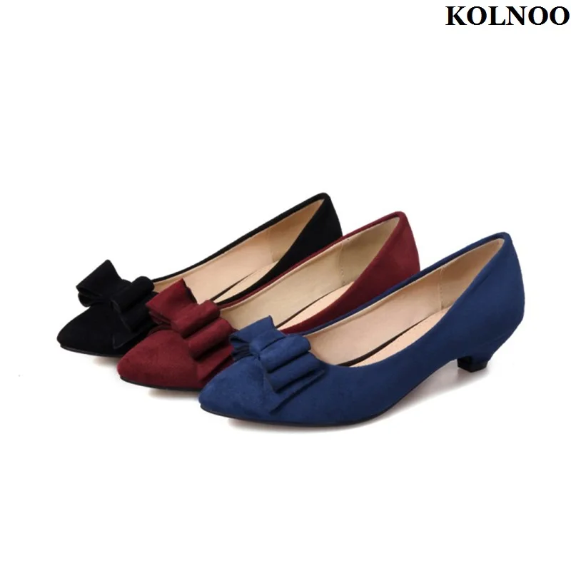 Kolnoo Handmade Simple Style Ladies Kitten-heel Pumps Butterfly Faux Suede Slip-on Summer Dress Shoes Evening Fashion Prom Shoes
Kolnoo Handmade Simple Style Ladies Kitten-heel Pumps Butterfly Faux Suede Slip-on Summer Dress Shoes Evening Fashion Prom Shoes