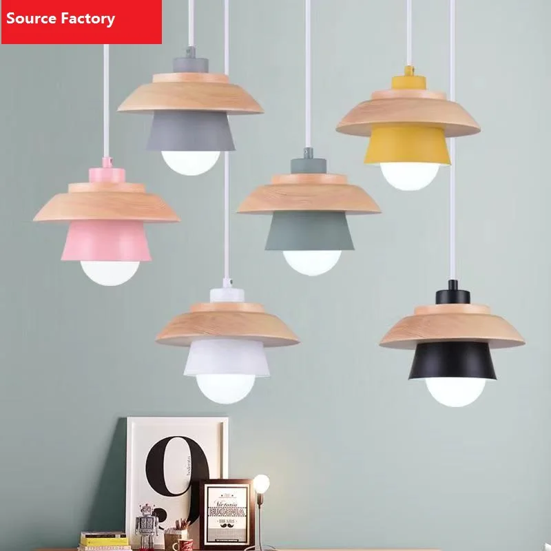 Nordic Makaron Aluminum Lamp Simple Creative Dining Room Lamp Bedroom Wood Led Lamp Free Shipping LED Bulbs Cord Pendant Metal 
Nordic Makaron Aluminum Lamp Simple Creative Dining Room Lamp Bedroom Wood Led Lamp Free Shipping LED Bulbs Cord Pendant Metal