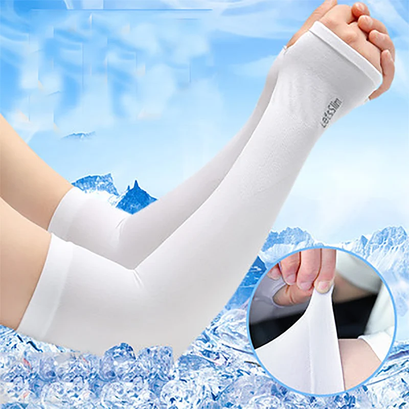 1 Pair Men Women Arm Sleeves Ice Silk Anti-sunburn Sleeve Outdoor Arm Guard Solid Color Arm Cover Arm Warmers For Cycling Sport
1 Pair Men Women Arm Sleeves Ice Silk Anti-sunburn Sleeve Outdoor Arm Guard Solid Color Arm Cover Arm Warmers For Cycling Sport