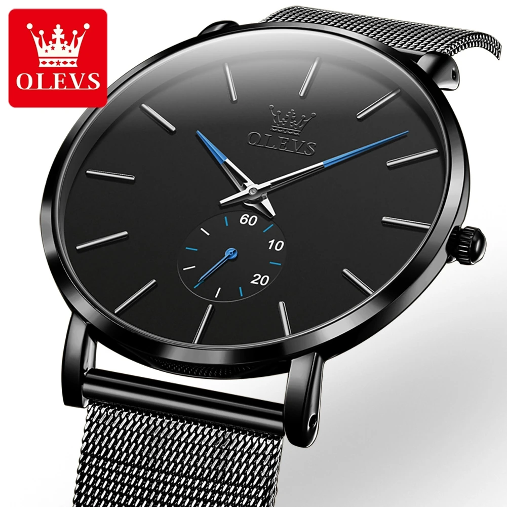 OLEVS New Fashion Ultra Thin Quartz Watch for Men Stainless Steel Mesh Strap Warterproof Simple Mens Watches Relogio Masculino
OLEVS New Fashion Ultra Thin Quartz Watch for Men Stainless Steel Mesh Strap Warterproof Simple Mens Watches Relogio Masculino