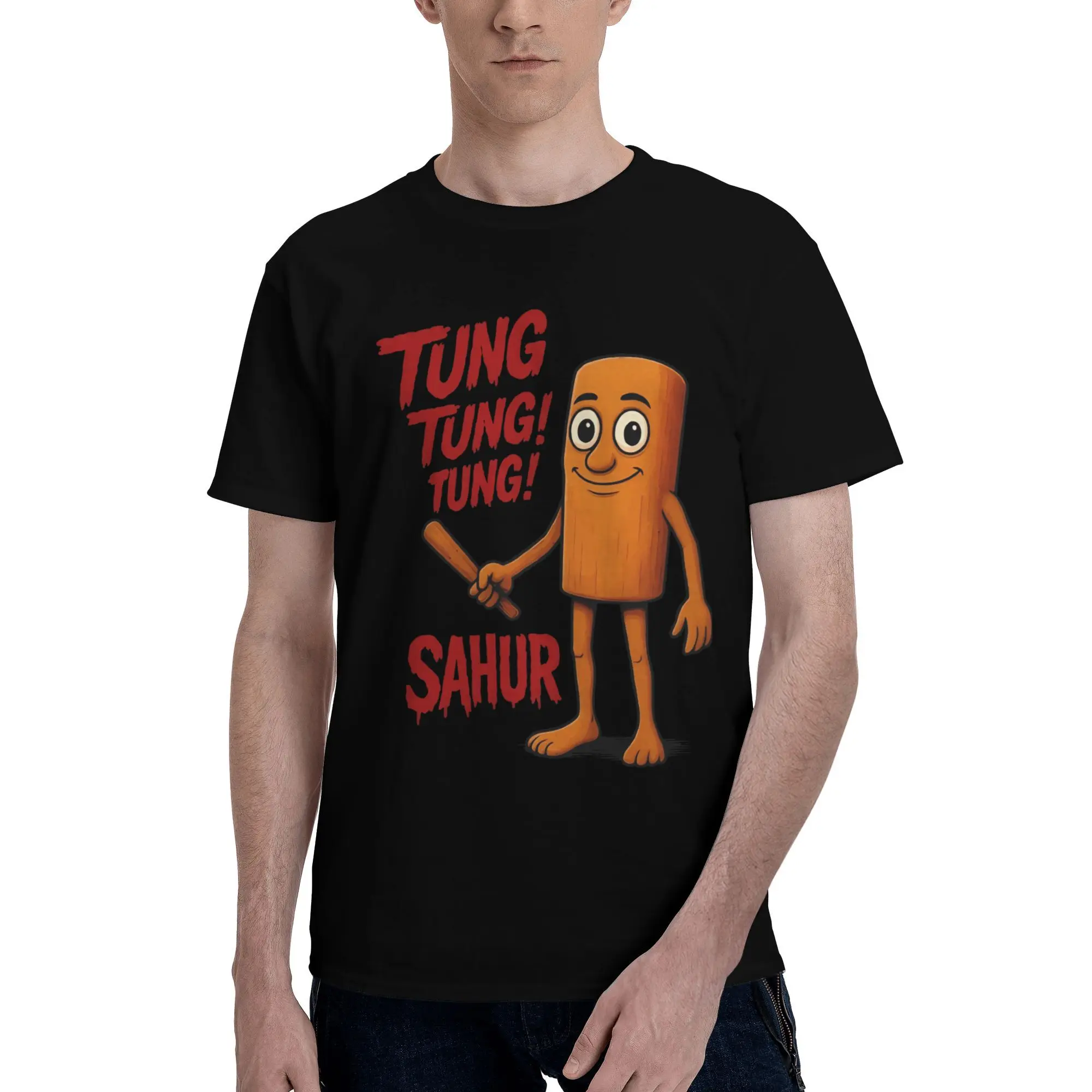 Tung Tung Tung Sahur Meme T-Shirt Summer Cotton T-Shirts For Men Fashion Design Tshirt Short Sleeve Vintage Tops
Tung Tung Tung Sahur Meme T-Shirt Summer Cotton T-Shirts For Men Fashion Design Tshirt Short Sleeve Vintage Tops