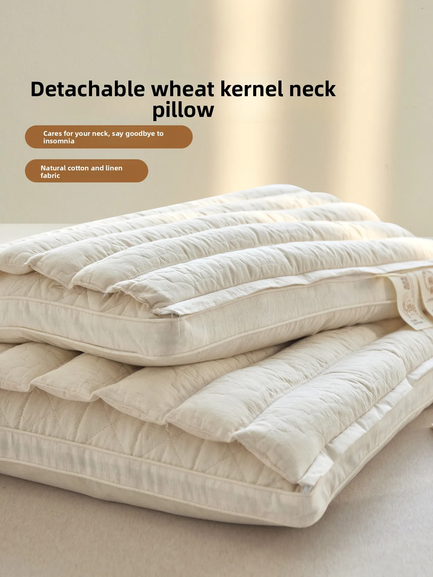 Two-In-One Cotton Linen Neck Support Pillow Core Pillow Can Be Removed Whole Cotton Adult Single Bedroom Hexie Maize Pillow
Two-In-One Cotton Linen Neck Support Pillow Core Pillow Can Be Removed Whole Cotton Adult Single Bedroom Hexie Maize Pillow