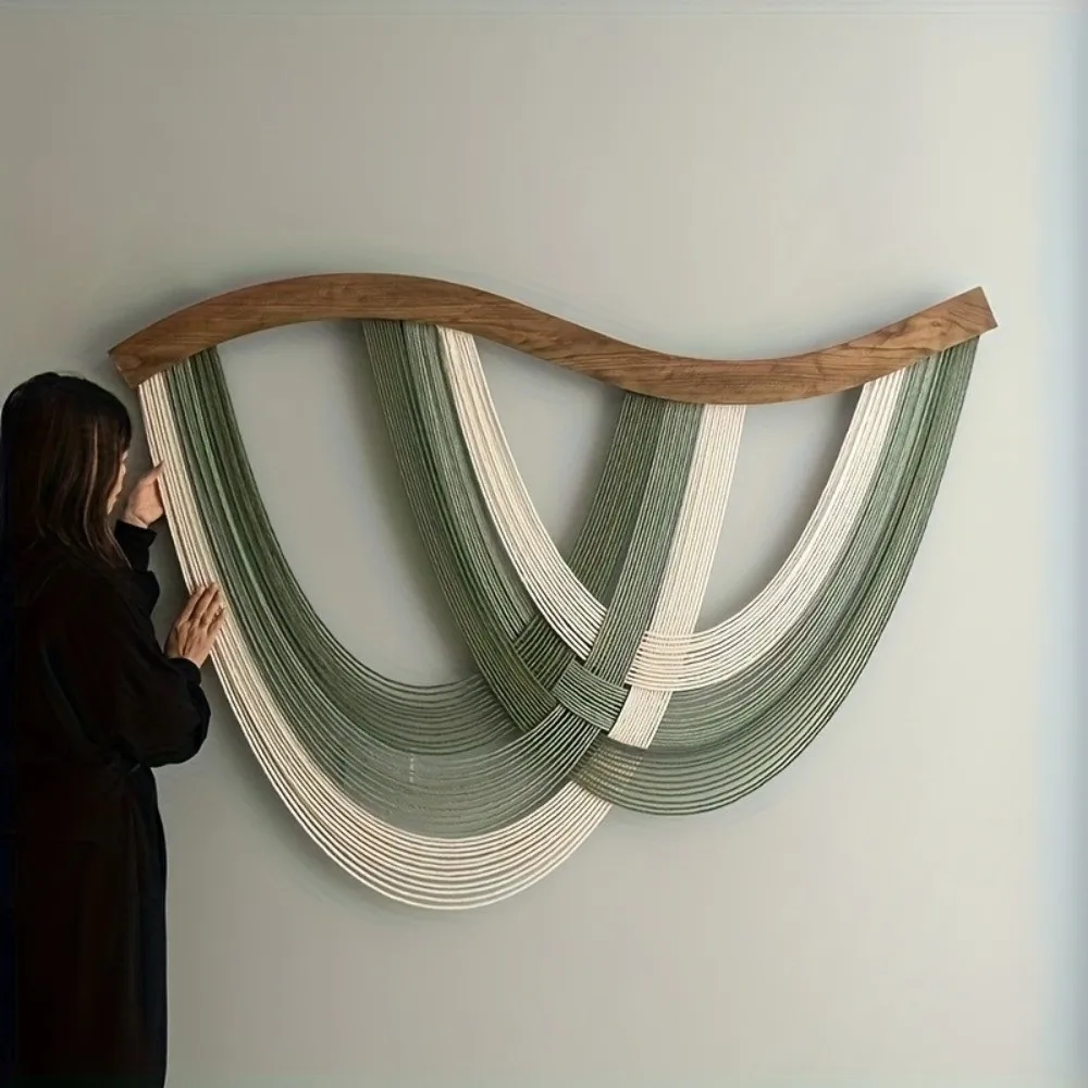 Creative Wooden Bohemian Wall Decor Yarn Woven Retro Wall Art Tassel Tapestry Aesthetic Wall Hanging Pendant Living Room
Creative Wooden Bohemian Wall Decor Yarn Woven Retro Wall Art Tassel Tapestry Aesthetic Wall Hanging Pendant Living Room