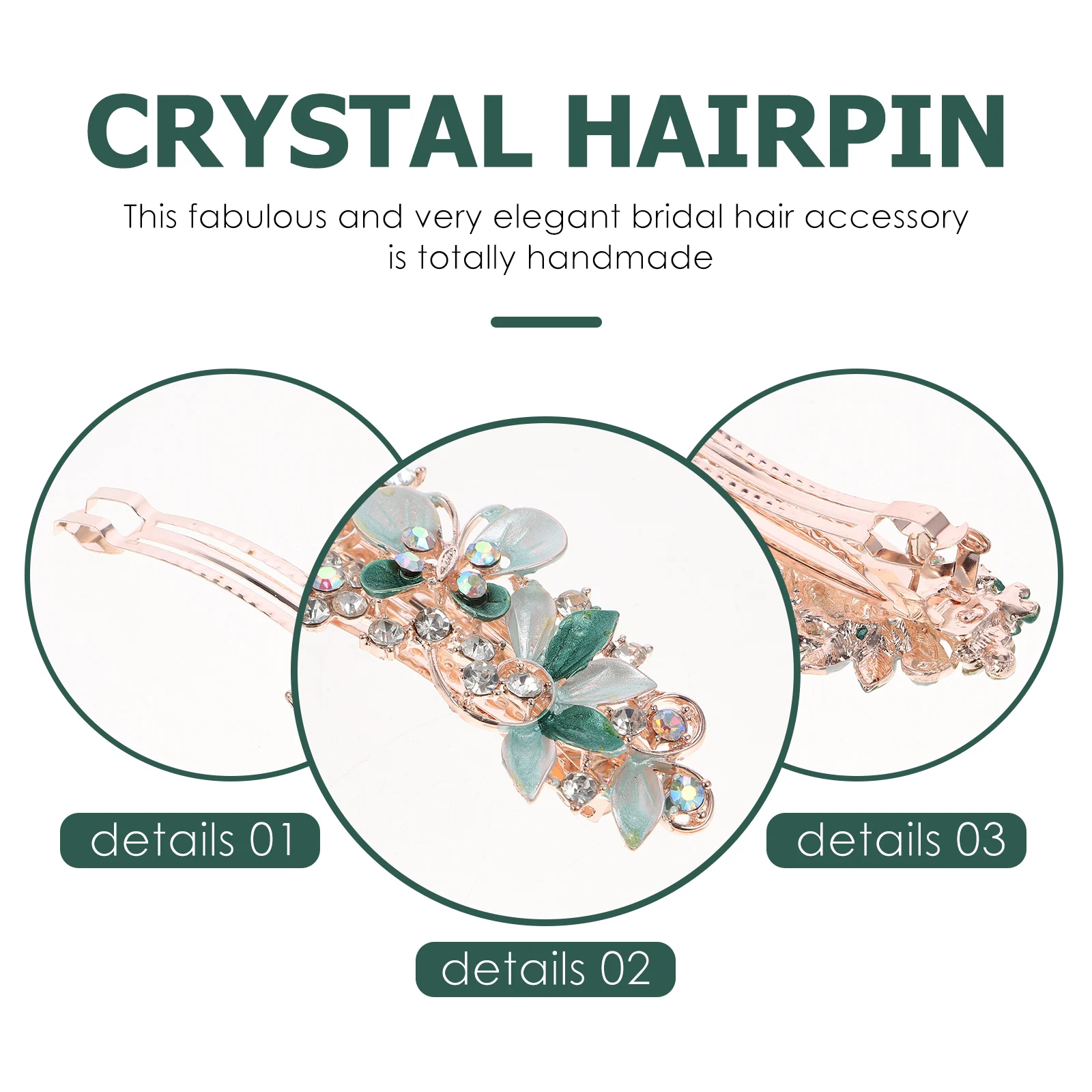 Folk Style Alloy Hairpin Full Diamond Crystal Bridal Hair Accessories Wedding Wedding Hair Clip Prom Party Elegantgreen
Folk Style Alloy Hairpin Full Diamond Crystal Bridal Hair Accessories Wedding Wedding Hair Clip Prom Party Elegantgreen