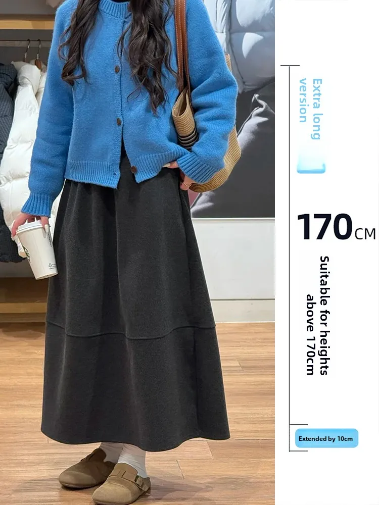 75 Extended Version Thiened Woolen A-Line Flower Bud Skirt Women's Autumn Winter High Waist Umbrella Skirt Soft Comfortabl...
75 Extended Version Thiened Woolen A-Line Flower Bud Skirt Women's Autumn Winter High Waist Umbrella Skirt Soft Comfortabl...