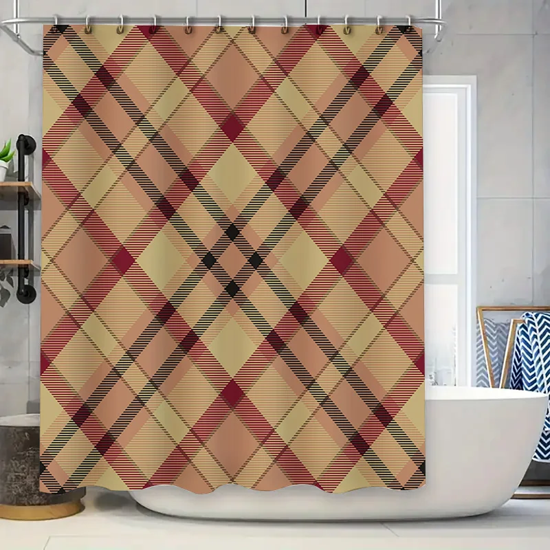 Blue Plaid Shower Curtain Waterproof Bathroom Decor Extra Long Length for Privacy Protection (180x243cm)
Blue Plaid Shower Curtain Waterproof Bathroom Decor Extra Long Length for Privacy Protection (180x243cm)