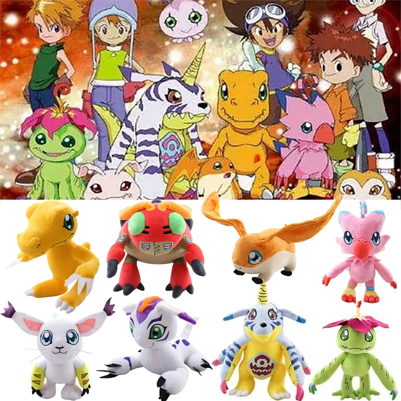30cm Digimon Adventure Plush Toys Patamon Agumon Tailmon Gomamon Piyomon Gabumon Tentomon Stuffed Dolls Plushie Christmas Gifts
30cm Digimon Adventure Plush Toys Patamon Agumon Tailmon Gomamon Piyomon Gabumon Tentomon Stuffed Dolls Plushie Christmas Gifts