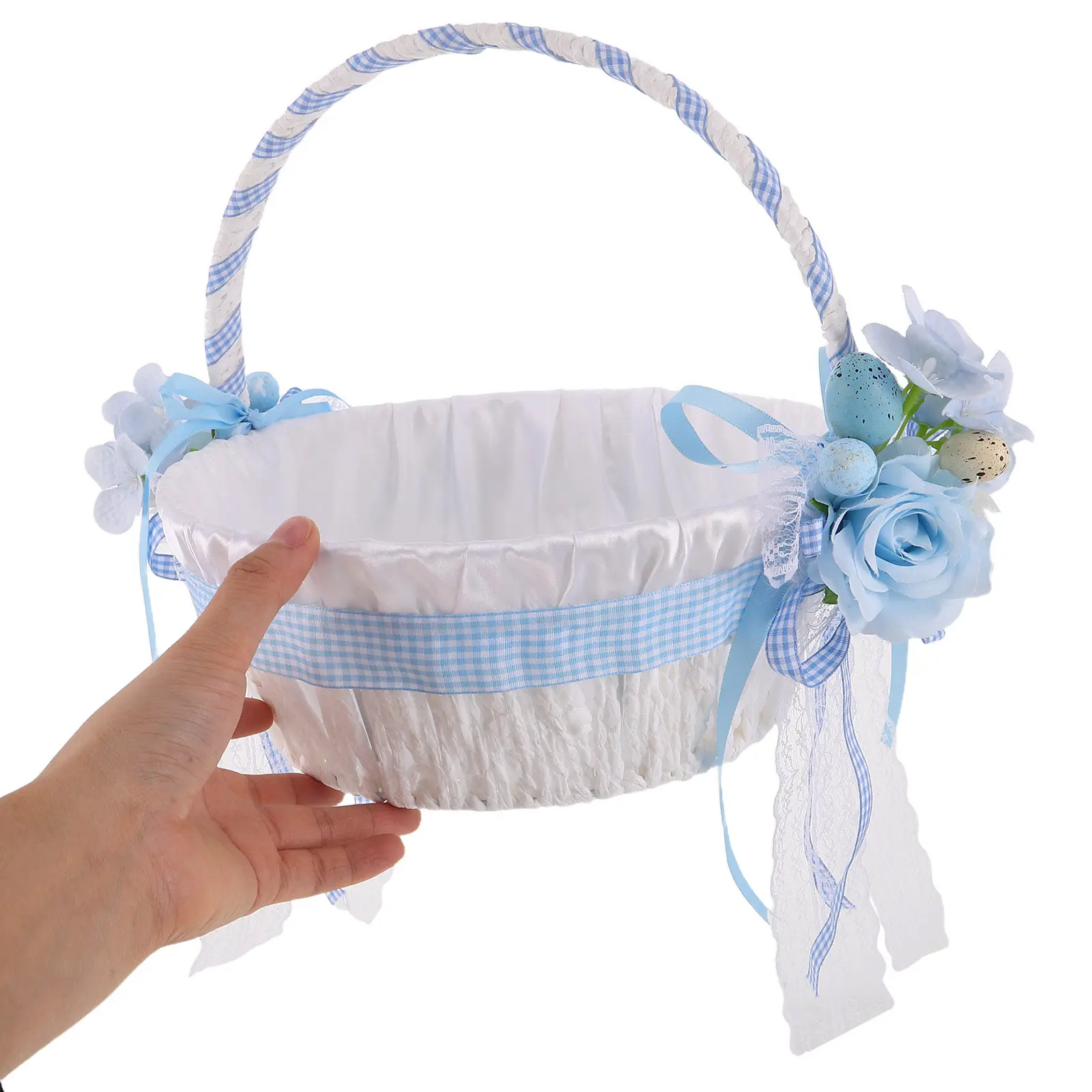 Decorative Ceremony Basket Handwoven for Wedding Flower Festival Use Ample Space for Candies Flowers Holiday Party Favors
Decorative Ceremony Basket Handwoven for Wedding Flower Festival Use Ample Space for Candies Flowers Holiday Party Favors