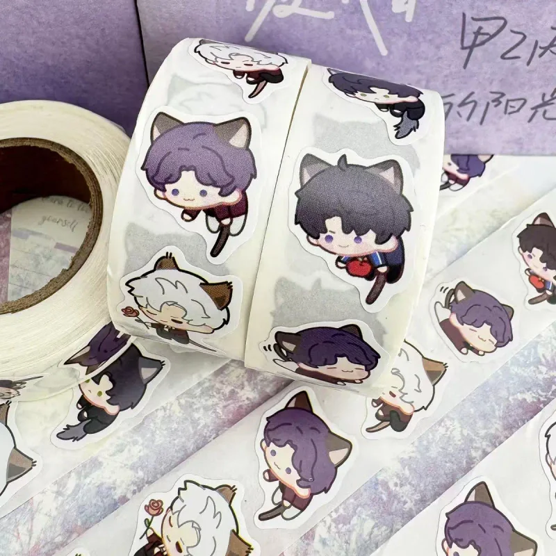 500Pcs/Roll Cat Dress Up Love and Deepspace Anime Sticker Xavier Zayne Rafayel ralayo decorative stickers Valentine's Day Gift
500Pcs/Roll Cat Dress Up Love and Deepspace Anime Sticker Xavier Zayne Rafayel ralayo decorative stickers Valentine's Day Gift