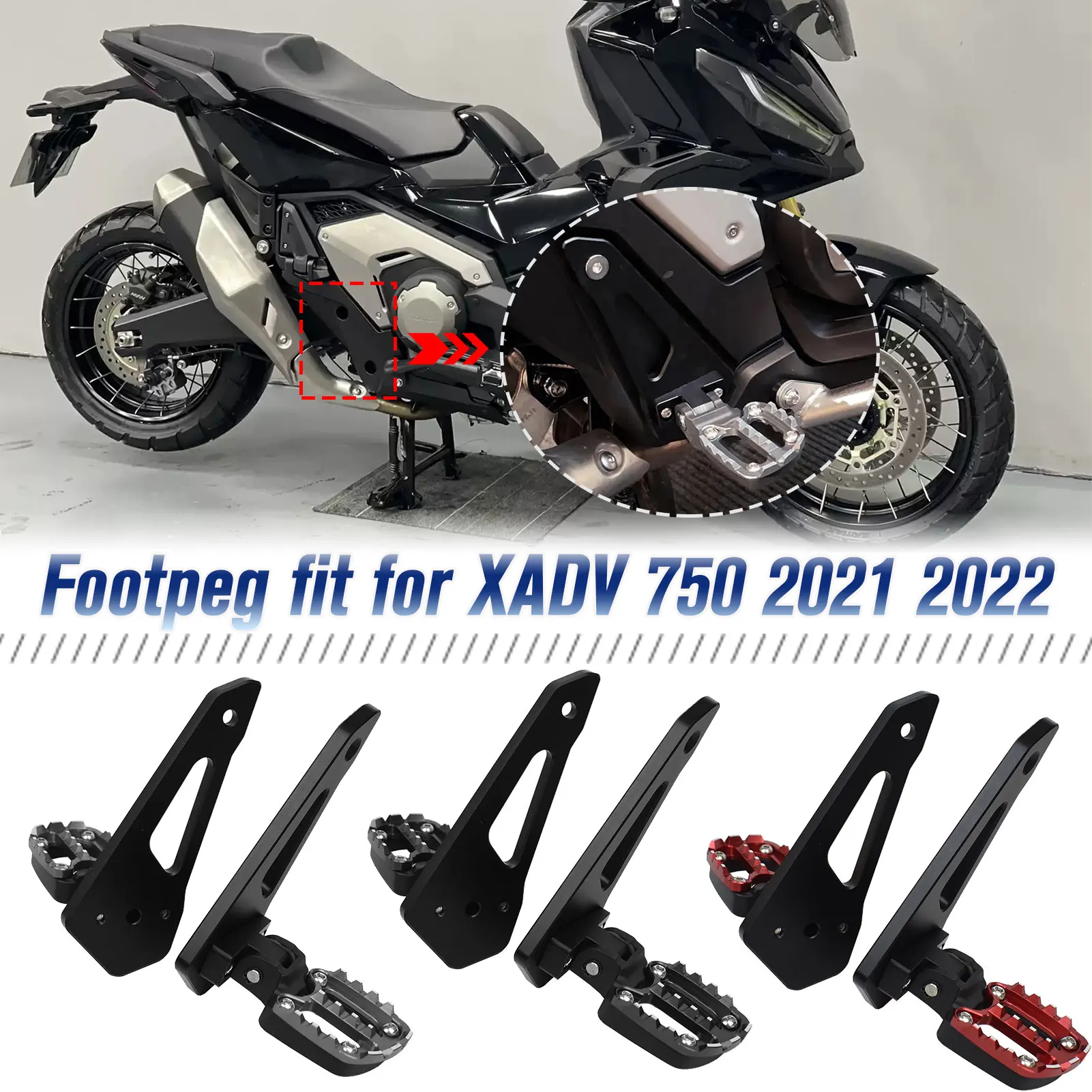 For Honda XADV 750 Foldable Foot Rest For 2021-2024 XADV 750 Model Motorcycle Footrest Footpegs Passenger Foot Pedal Accessories
For Honda XADV 750 Foldable Foot Rest For 2021-2024 XADV 750 Model Motorcycle Footrest Footpegs Passenger Foot Pedal Accessories
