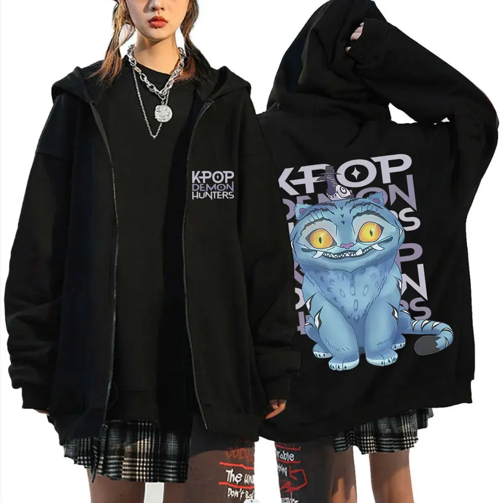 Kpop Demon Hunters Derpy Tiger Zipper Hoodie Men Women Cartoon Fashion Casual Zip Up Jacket Men's Oversized Zip Up Sweatshirt
Kpop Demon Hunters Derpy Tiger Zipper Hoodie Men Women Cartoon Fashion Casual Zip Up Jacket Men's Oversized Zip Up Sweatshirt