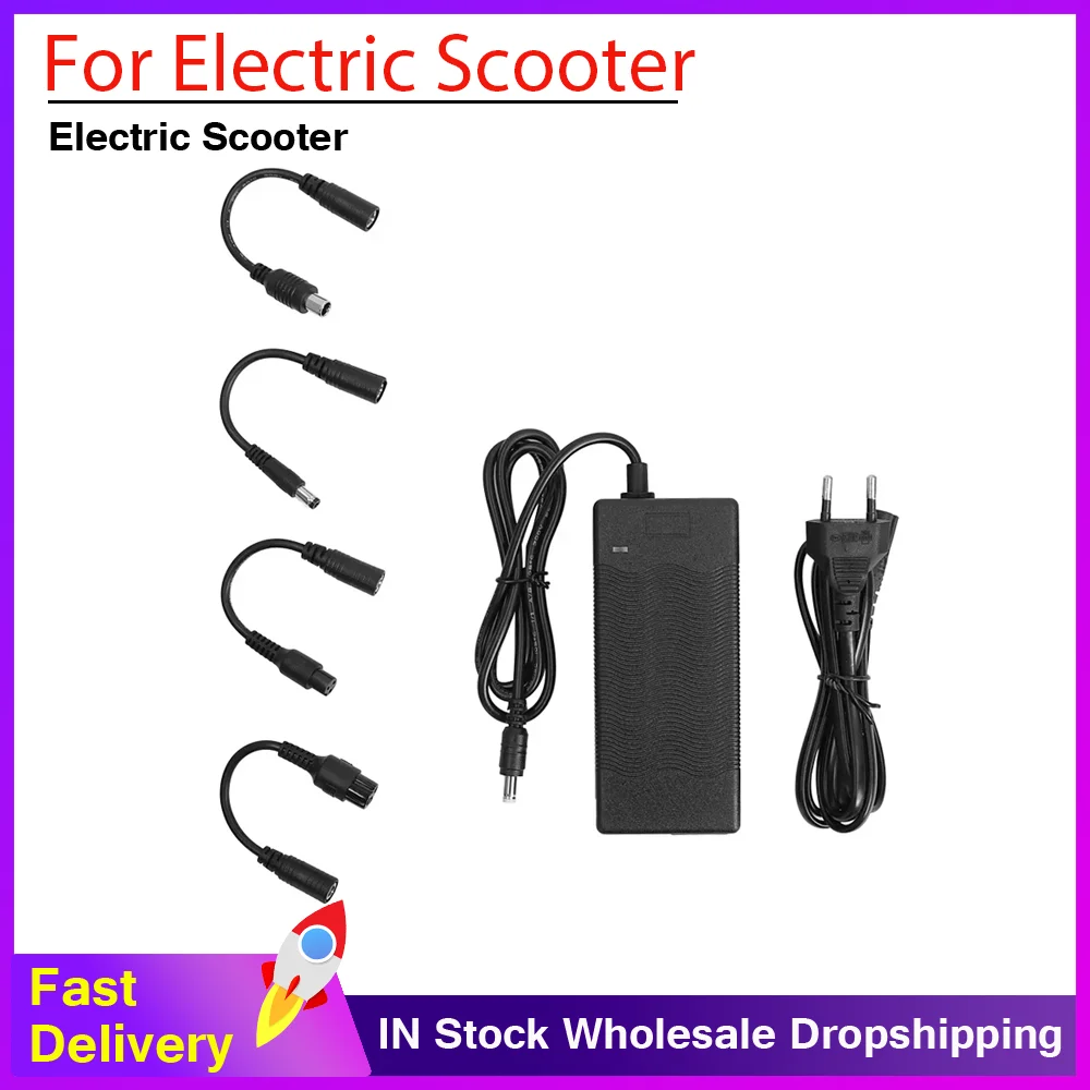Electric Scooter Durable Charger Parts Universal 42V 2A Li-ion Battery Charger with Cable Adapter Connector EU AU UK Plug
Electric Scooter Durable Charger Parts Universal 42V 2A Li-ion Battery Charger with Cable Adapter Connector EU AU UK Plug