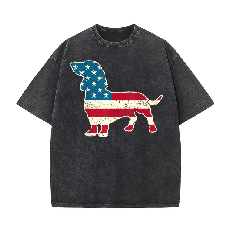 Dachshund 4th of July American Flag Dog Lovers Men Women USA T-shirt Men's Tee Shirt Short Sleeve Male Clothes Fashion
Dachshund 4th of July American Flag Dog Lovers Men Women USA T-shirt Men's Tee Shirt Short Sleeve Male Clothes Fashion