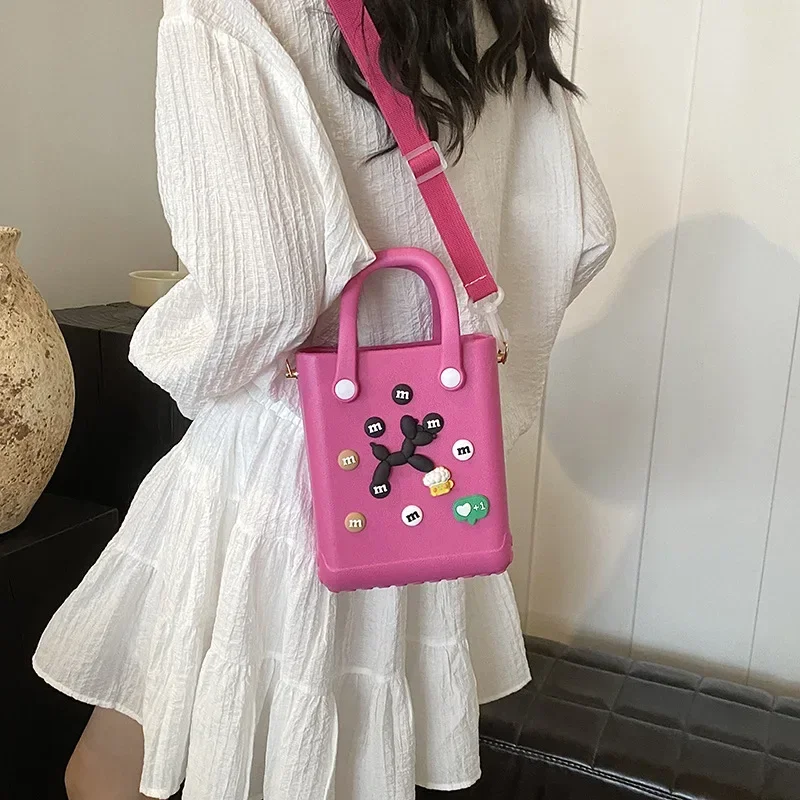 Mini Beach Bag Summer EVA DIY Waterproof Beach Basket Picnic OutdoorTravel Tote Handbag Swimming Vacation Shopping Shoulder Bags
Mini Beach Bag Summer EVA DIY Waterproof Beach Basket Picnic OutdoorTravel Tote Handbag Swimming Vacation Shopping Shoulder Bags