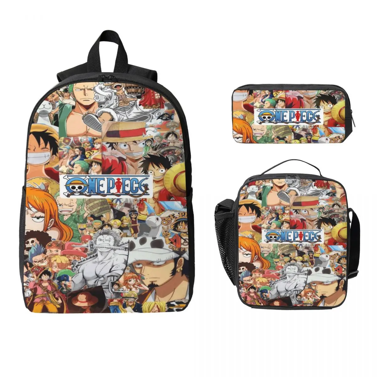 3Pcs Luffys O-one-pieces School bags Set for Boy Girl Pencil Boxes Backpack Sets with Lunch Box For School Students Daypack
3Pcs Luffys O-one-pieces School bags Set for Boy Girl Pencil Boxes Backpack Sets with Lunch Box For School Students Daypack