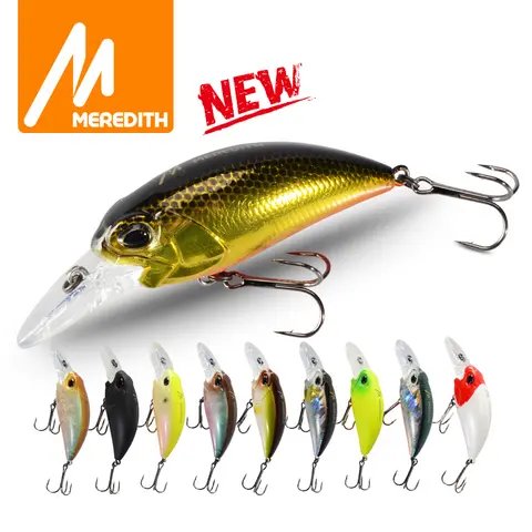 MEREDITH JERK CRANK M65 8A 14g Hot Model Fishing Lure Hard Bait 11Color wobbler Minnow Quality Professional Depth 2.0-2.5m