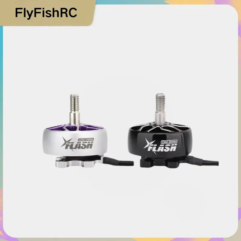 FlyFishRC Flash 2306 1750KV 2550KV Brushless Motor for 5-6 inch FPV Freestyle Drone, High Performance 6S Racing Quadcopter Parts
FlyFishRC Flash 2306 1750KV 2550KV Brushless Motor for 5-6 inch FPV Freestyle Drone, High Performance 6S Racing Quadcopter Parts