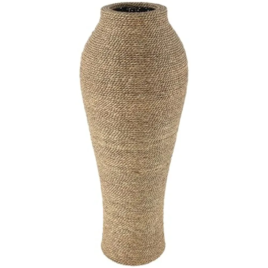 Seagrass Handmade Decorative Vase Tall Wrapped Centerpiece Vase, Vase for Home Decoration 12 x 12 x 31, Brown
Seagrass Handmade Decorative Vase Tall Wrapped Centerpiece Vase, Vase for Home Decoration 12 x 12 x 31, Brown