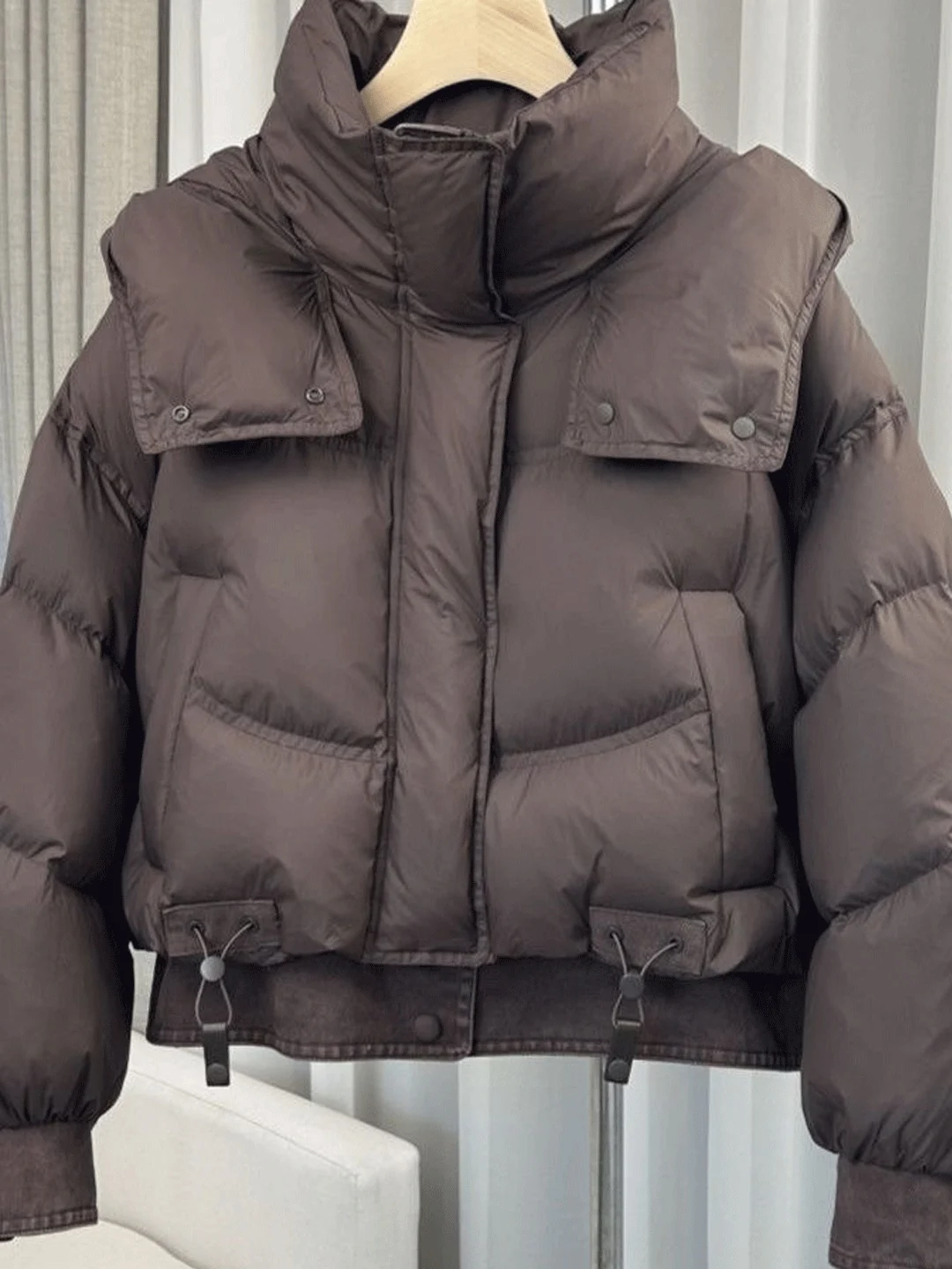 Thiened Cotton Jaet Hooded Women's Coat Bread Sle Winter New Arrival Korean Version Loose Fit ort Zipper
Thiened Cotton Jaet Hooded Women's Coat Bread Sle Winter New Arrival Korean Version Loose Fit ort Zipper