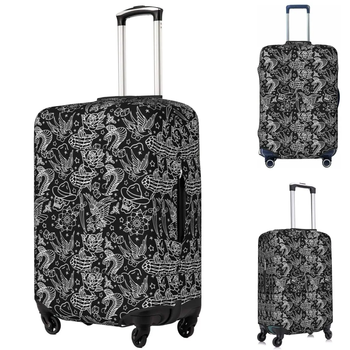 American Traditional Tattoo Flash Print Suitcase Cover Protection Elastic Travel Luggage Protector Covers for 18-32 Inch
American Traditional Tattoo Flash Print Suitcase Cover Protection Elastic Travel Luggage Protector Covers for 18-32 Inch