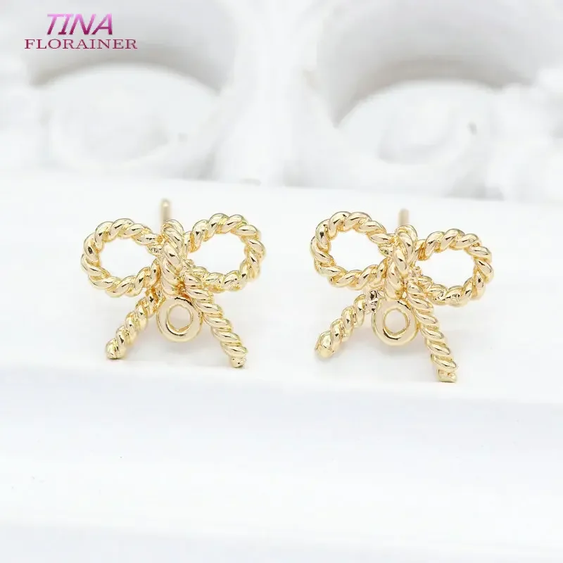 6PCS 10*13mm 14K Gold Color Plated Bow Earring Post Earring Hooks Findings DIY Making Earrings Accessories Wholesale
6PCS 10*13mm 14K Gold Color Plated Bow Earring Post Earring Hooks Findings DIY Making Earrings Accessories Wholesale
