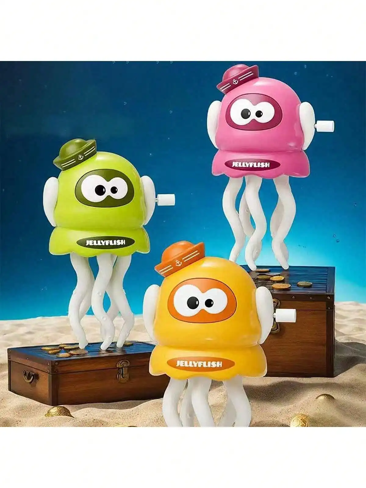 Wind-Up Jellyfish Toys - Cute Nautical Crawling Creatures for Kids, Ocean-Themed Party Favors & Collectibles (3 Colors)
Wind-Up Jellyfish Toys - Cute Nautical Crawling Creatures for Kids, Ocean-Themed Party Favors & Collectibles (3 Colors)
