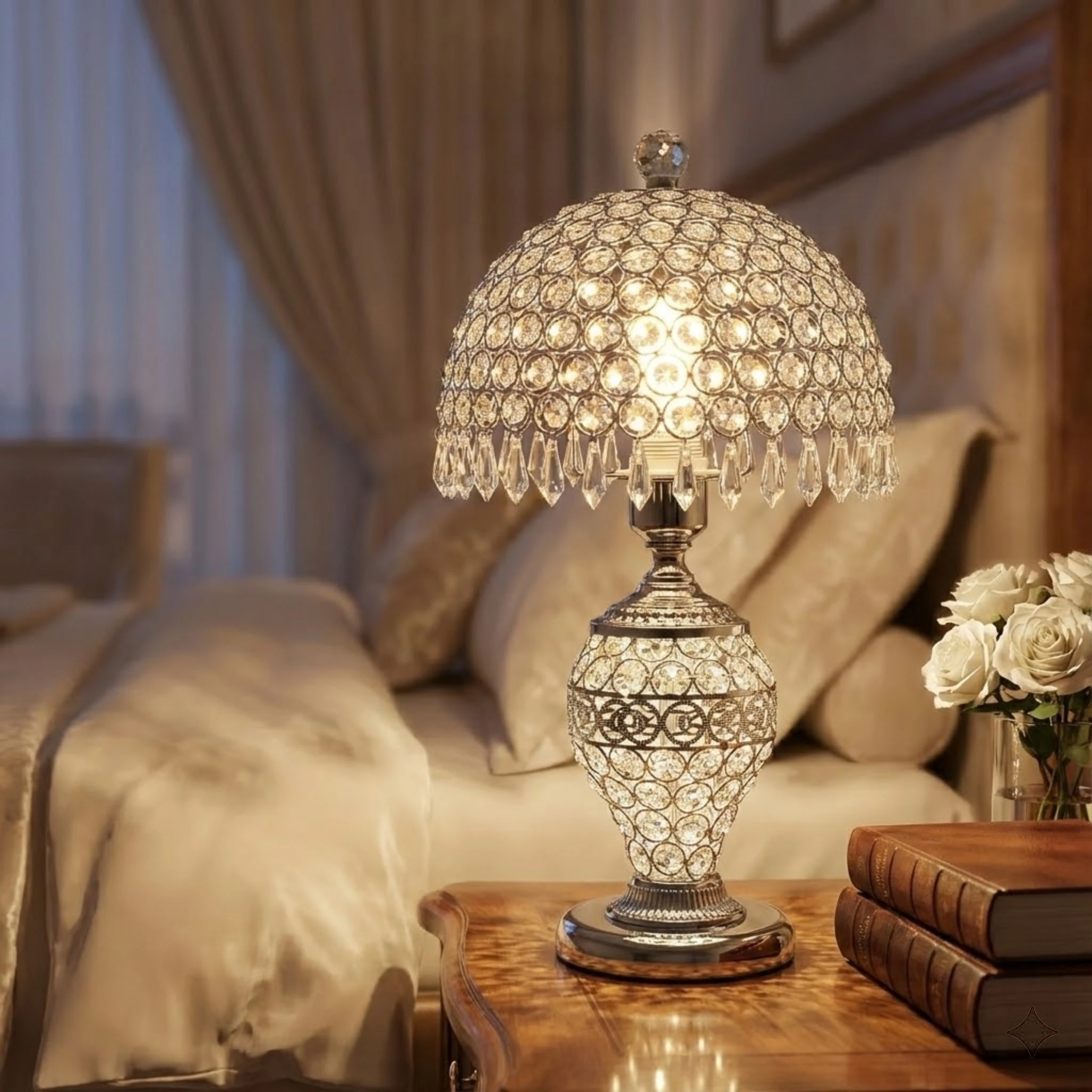 Modern Crystal Table Lamp for Bedroom Living Room Bedside Desk Light with E27 Bulb Included Elegant Chrome Design
Modern Crystal Table Lamp for Bedroom Living Room Bedside Desk Light with E27 Bulb Included Elegant Chrome Design