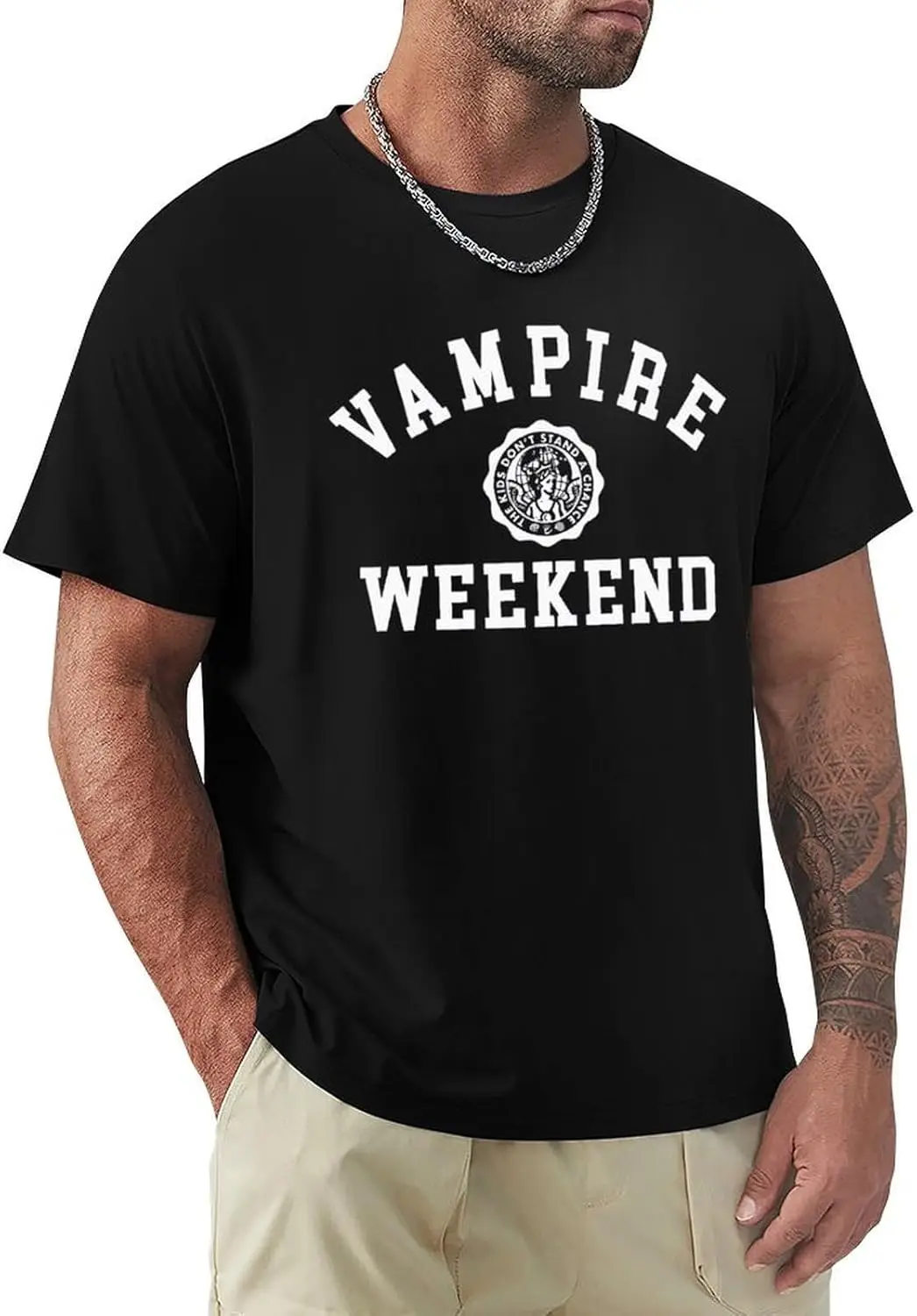 Vampire Rock Weekend Band Man's T Shirt Summer O-Neck Short Sleeve T-Shirts for Mens Womens
Vampire Rock Weekend Band Man's T Shirt Summer O-Neck Short Sleeve T-Shirts for Mens Womens