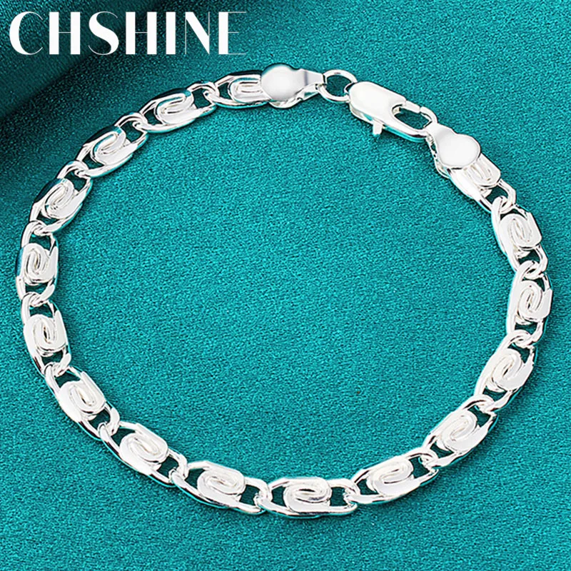 CHSHINE 925 Sterling Silver Paper Clip Chain Bracelet For Women Man Charm Wedding Engagement Fashion Party Jewelry
CHSHINE 925 Sterling Silver Paper Clip Chain Bracelet For Women Man Charm Wedding Engagement Fashion Party Jewelry
