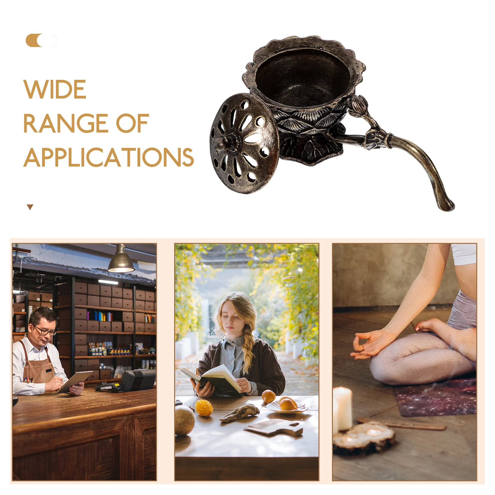 Metal Agarwood Incense Burner Elegant Zinc Alloy Aroma Diffuser Decorative Home Accessory Desktop Censer Aroma Holder
Metal Agarwood Incense Burner Elegant Zinc Alloy Aroma Diffuser Decorative Home Accessory Desktop Censer Aroma Holder