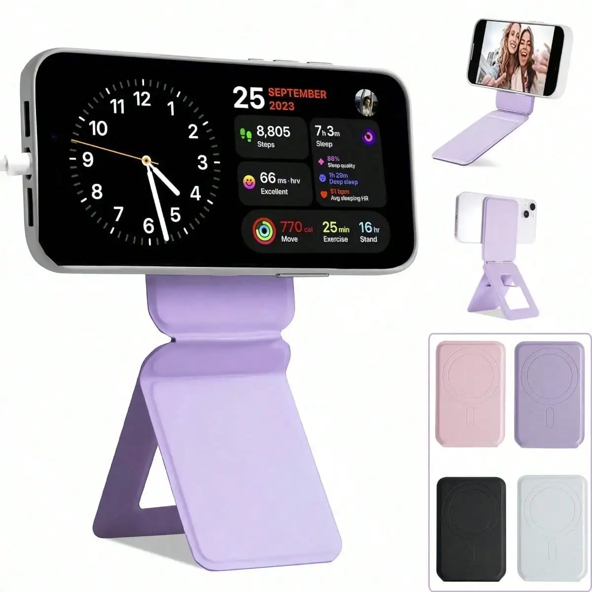 Adjustable Mini Foldable Stand Phone Holder 1/2pcs Magnetic Foldable Invisible Tripod Phone Holder, Multifunctional Magnetic Foldable Stand, Suitable For Slouchy Selfie Mother's Day Gift
Adjustable Mini Foldable Stand Phone Holder 1/2pcs Magnetic Foldable Invisible Tripod Phone Holder, Multifunctional Magnetic Foldable Stand, Suitable For Slouchy Selfie Mother's Day Gift